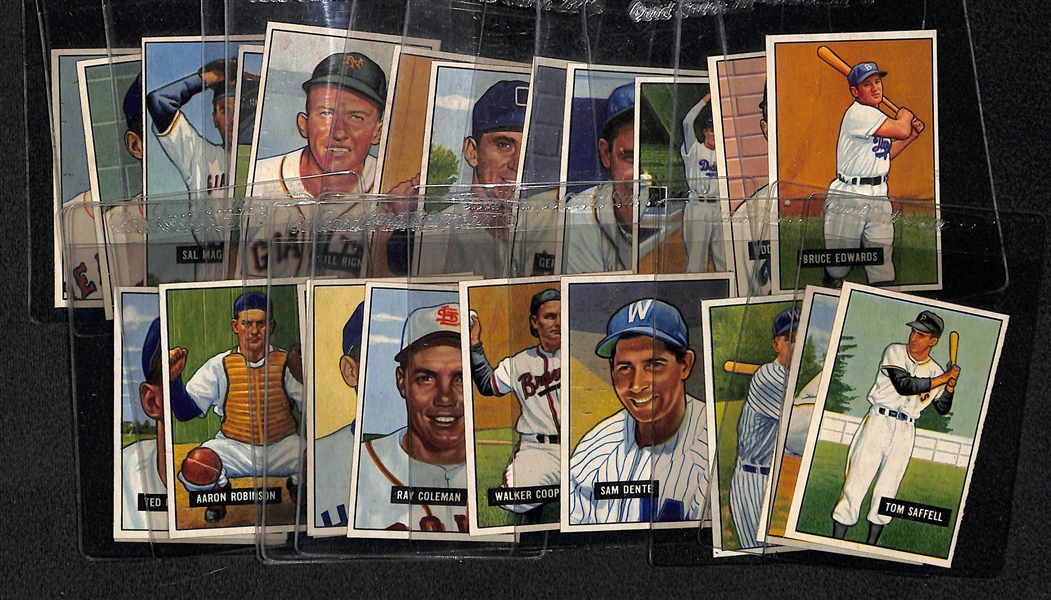 Lot Of 23 1951 Bowman Baseball Cards w. Kluszewski